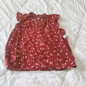 Flutter Sleeve Floral Top | Old Navy | Size Smalll